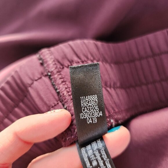 Victoria's Secret Sport Elastic Pull-On Windbreak Joggers Pants Purple Size M - Picture 7 of 9